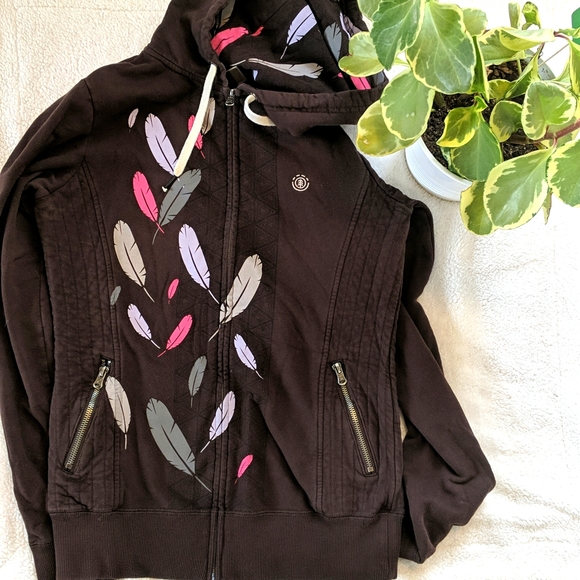 Element Hoodie Feather Design Size medium - Picture 5 of 8